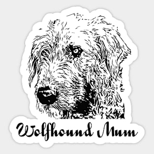 Wolfhound Mum Design Sticker